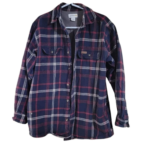 Carhartt Other - Carhartt Men's Lined Plaid Shirt Jacket Size L